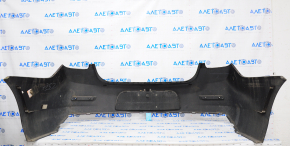 Rear bare bumper Chevrolet Malibu 13-15 for camera, burgundy, dented, crack in mount