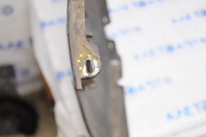 Rear bare bumper Chevrolet Malibu 13-15 for camera, burgundy, dented, crack in mount
