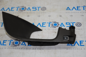 Rear left window lift control Audi Q5 8R 09-17 black with chrome, with trim, dark beige