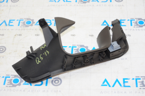 Rear right window lift control Audi Q5 8R 09-17 black with chrome, with trim, dark beige