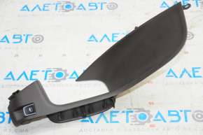 Front right window lift control Audi Q5 8R 13-17 black with chrome, auto, with dark beige trim