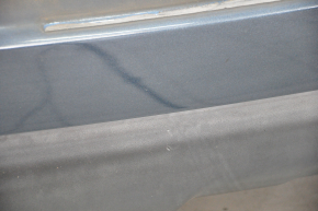 Rear bumper bare Nissan Rogue 14-16 blue, scratches, bump