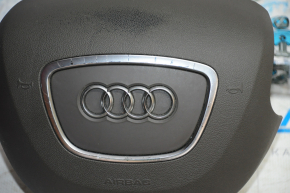 Airbag in steering wheel driver Audi Q5 8R 13-17 dark beige, peeled chrome, abrasion