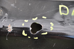 Rear panel Dodge Dart 13-16 2 parts, black, hole