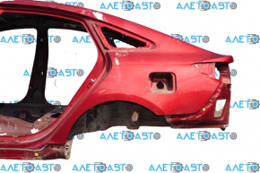 Quarter wing rear left Hyundai Sonata 15-19 red on the body, pokes