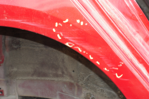 Quarter wing rear right Hyundai Sonata 15-19 red on the body, dents