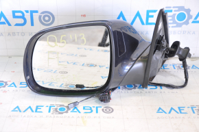 Side mirror left Audi Q5 8R 09-15 15 + 2 pins, BSM, auto-dimming, auto-folding, swivel, heated, blue W1/X5R
