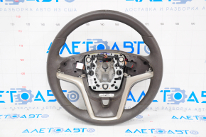 Naked steering wheel Chevrolet Malibu 13-15 rubber, brown, no buttons, worn