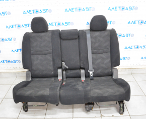 Rear row of seats 2nd row Nissan Rogue 14-16 cloth black, under dry cleaning