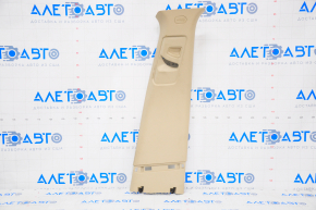 Center pillar trim upper belt right Chevrolet Malibu 13-15 beige, for dry cleaning