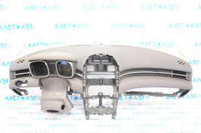 Torpedo front panel with AIRBAG Chevrolet Malibu 13-15 brown, for dry cleaning, rusty pyropatron