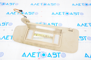 Left visor Chevrolet Malibu 13-15 beige, dry cleanable