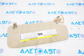 Left visor Chevrolet Malibu 13-15 beige, dry cleanable