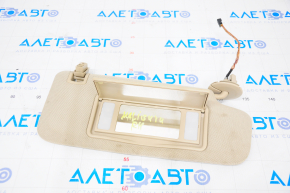 Right visor Chevrolet Malibu 13-15 beige, dry cleanable