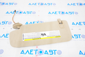 Right visor Chevrolet Malibu 13-15 beige, dry cleanable