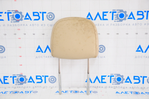 Headrest driver Chevrolet Malibu 13-15 leather, beige, dry-cleanable