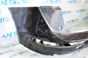 Bare rear bumper Audi Q5 8R 09-17 2 pipes, without parking brake, blue, cracks, bumps, worn, broken fasteners