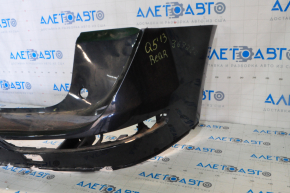 Bare rear bumper Audi Q5 8R 09-17 2 pipes, without parking brake, blue, cracks, bumps, worn, broken fasteners