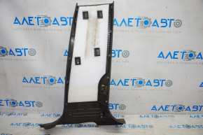 Center pillar trim lower left Audi Q5 8R 09-17 dark beige, scratches