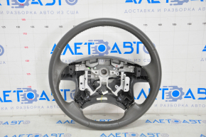 Naked steering wheel Toyota Camry v40 leather, gray, without overlay, without cruise control, scratches