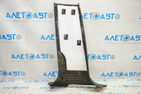 Center pillar trim lower right Audi Q5 8R 09-17 dark beige, scratches