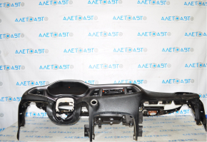 Torpedo front panel with AIRBAG Dodge Challenger 15-23 rest, black, crack, cracked air duct