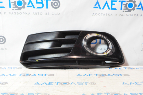 Lower grille front bumper left Audi Q5 8R 13-17 rest, matt+gloss chrome under fog lights, type 2