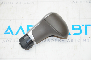 Gear knob Audi Q5 8R 09-17 leather dark beige, scratches