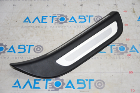 Door sill outer rear right Audi Q5 8R 09-17 black with chrome, broken fastener