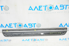 Door sill outer front right Audi Q5 8R 09-17 black with chrome, broken fastener