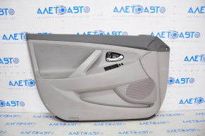 Door trim card front left Toyota Camry v40 gray, velour, plastic turned white