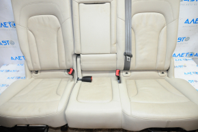 Rear row of seats 2nd row Audi Q5 8R 09-17 beige leather, bumpers, without two plugs