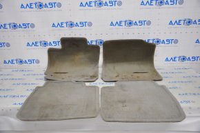 Set of floor mats for Toyota Camry v40, cloth, gray, for dry cleaning