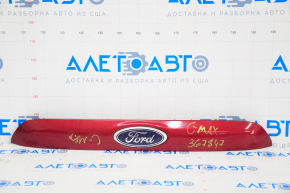 Ford C-max MK2 13-18 trunk door molding with emblem, broken fastening, dented emblem