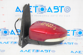 Side mirror left Ford C-max MK2 13-18 7 pins, turn signal, heated, red, mount rotted