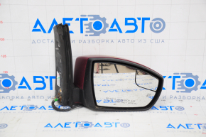Side mirror right Ford C-max MK2 13-18 9 pins, turn signal, heated, red, mount rotted