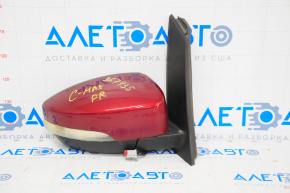 Side mirror right Ford C-max MK2 13-18 9 pins, turn signal, heated, red, mount rotted