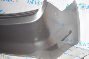 Rear bumper bare Ford Mustang mk6 18-23 without parking sensors, graphite J7, pressed, tear, scratches