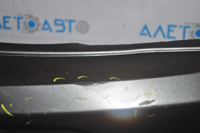 Rear bumper bare Ford Mustang mk6 18-23 without parking sensors, graphite J7, pressed, tear, scratches