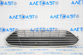 Front bumper grille upper Ford C-max MK2 13-16 usa prerest, dented, chrome defect, broken fasteners