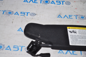 Left visor Ford Mustang mk6 15- coupe black, folded