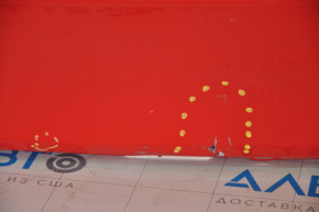 Rear bumper bare Ford Focus mk3 15-18 rest 4d red, small bumps