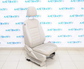 Passenger seat Ford C-max MK2 13-14 with airbag, mechanical, beige leather