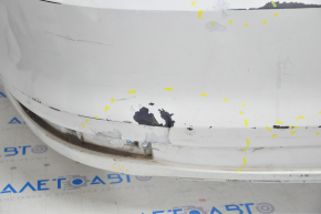 Bare rear bumper VW Jetta 15-18 USA white, dents, scratches, crack, breakage of the mount