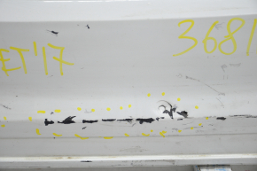 Bare rear bumper VW Jetta 15-18 USA white, dents, scratches, crack, breakage of the mount