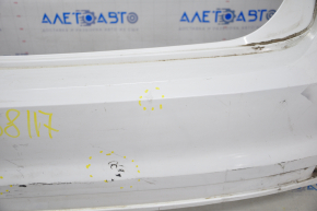 Bare rear bumper VW Jetta 15-18 USA white, dents, scratches, crack, breakage of the mount