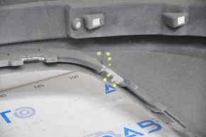 Bare rear bumper VW Jetta 15-18 USA white, dents, scratches, crack, breakage of the mount