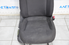 Passenger seat VW Jetta 11-16 USA without airbag, manual, black cloth with black insert, dry cleanable