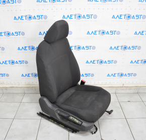 Passenger seat VW Jetta 11-16 USA without airbag, manual, black cloth with black insert, dry cleanable