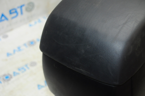 Central console armrest and cup holders Mazda CX-5 16-16 black rubber, cuts, scratches, without plug